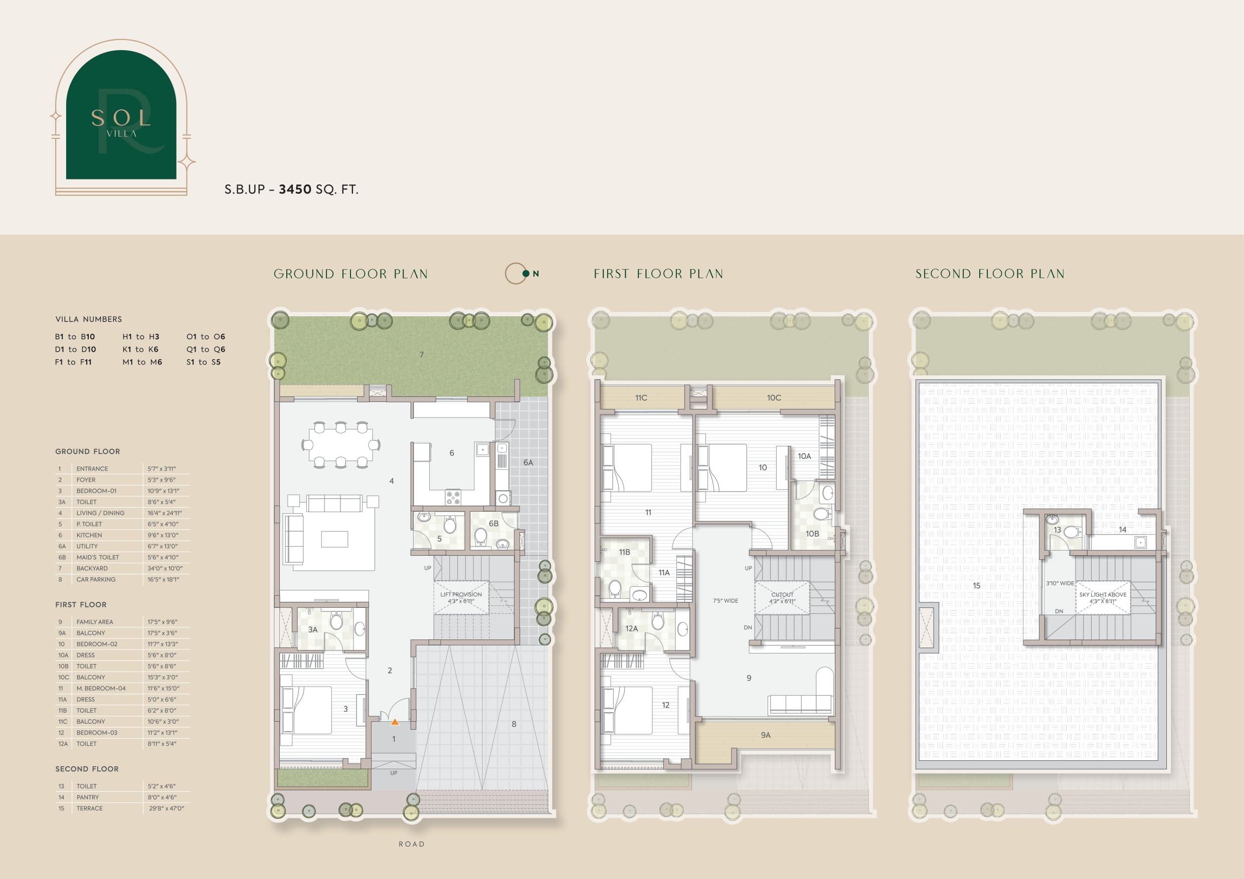4 BHK Floor Plan