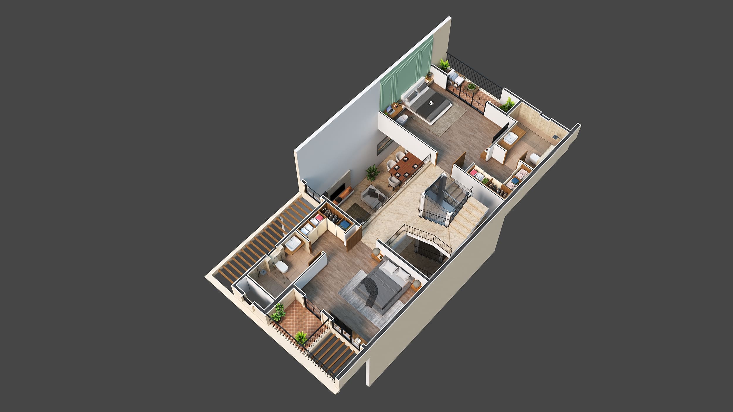 5BHK Floor Plan